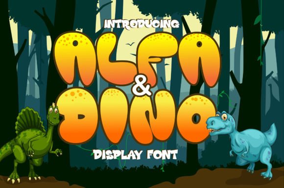 Alfa and Dino: A Display Font That Delivers Joy at First Glance