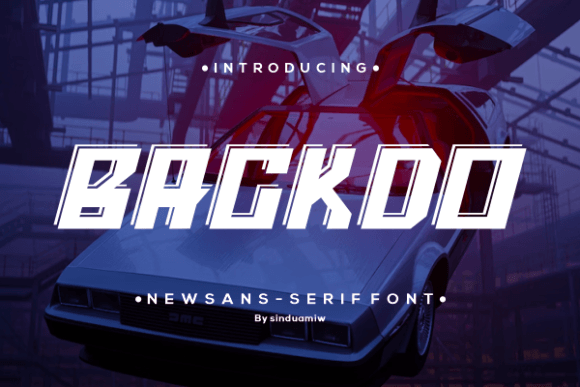 Backdo Display Font for Handmade Labels & Printables
