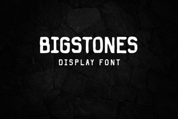 Bigstones Display Font for Handmade & Craft Business