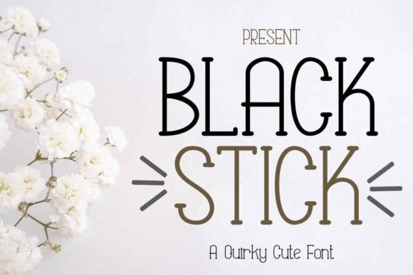 Black Stick: A Playful Display Font for Editorial Design