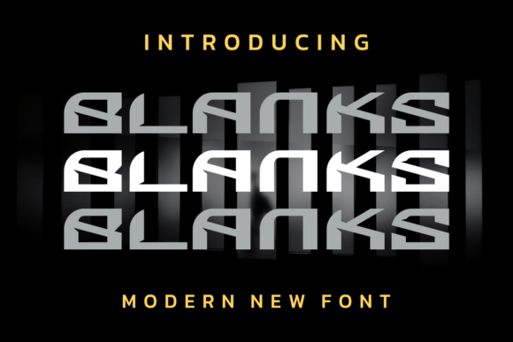 Blanks Display Font for Handmade Creators