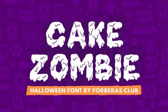 Cake Zombie: A Spooky Display Font for Halloween & Horror Projects