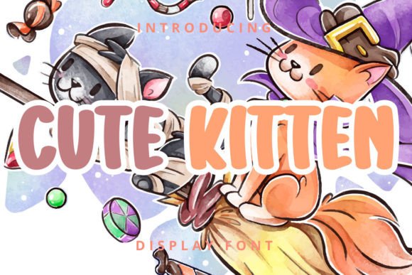 Cute Kitten Font: A Playful Display Typeface That Delivers Joy