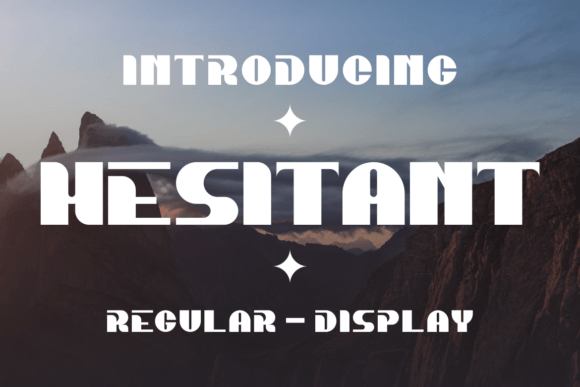 Hesitant: A Whimsical Display Font for Modern Brand Identity