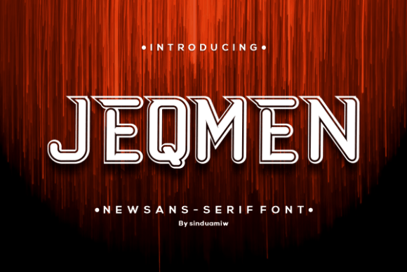 Jeqmen Display Font for Small Business Branding