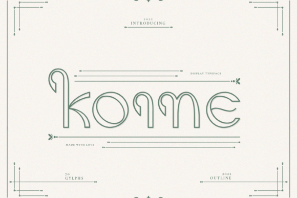 Koine: A Display Font That Commands Attention