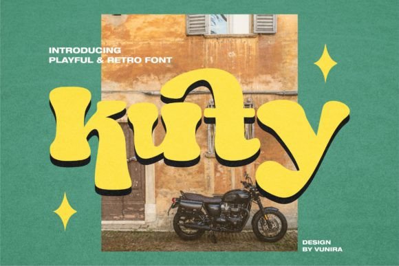 Kuty: A Retro Display Font That Strengthens Your Brand