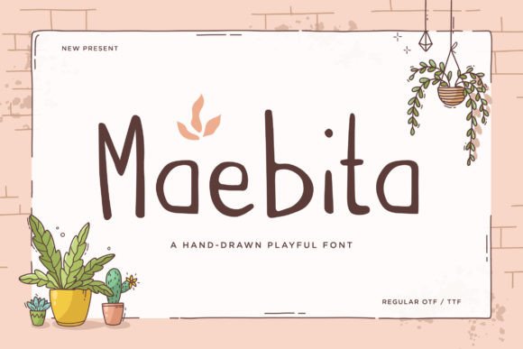 Maebita: A Hand-Drawn Display Font That Feels Like a Quiet Conversation