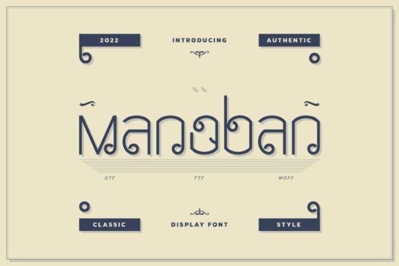 Manoban: A Standout Display Font for Digital Branding
