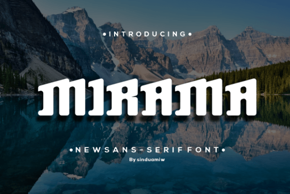 Mirama: A Display Font That Elevates Digital Branding