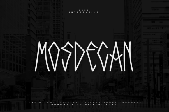 Mosdecan: A Display Font That Makes Your Message Instantly Click