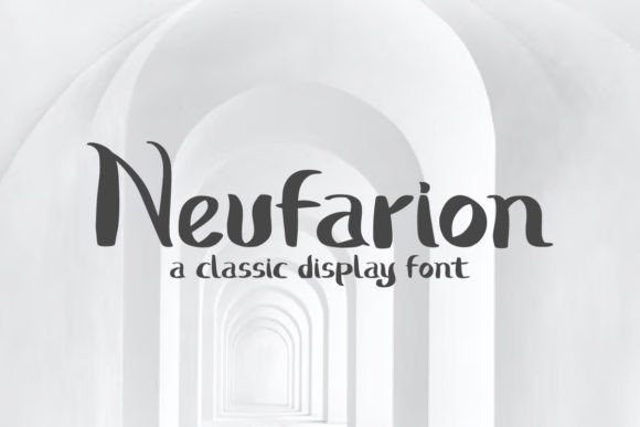 Neufarion: A Bold Display Font for Handmade Brands