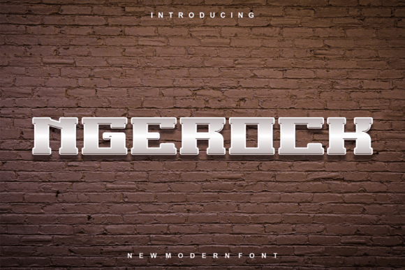 Ngerock: A Modern Display Font That Elevates Real Small Business Branding