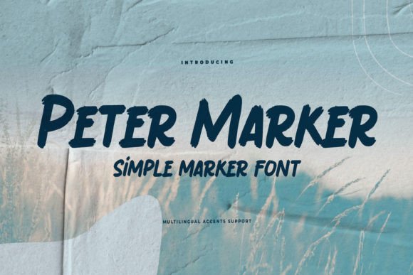 Peter Marker: A Handmade Display Font for Editorial Warmth