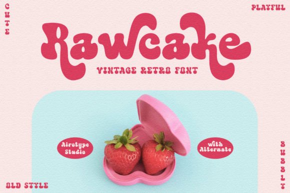 Rawcake: A Playful Display Font for Editorial Charm