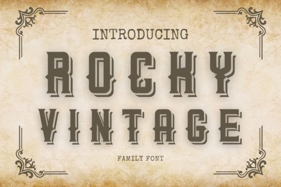 Rocky Vintage: A Display Font That Makes Your Campaign Stand Out