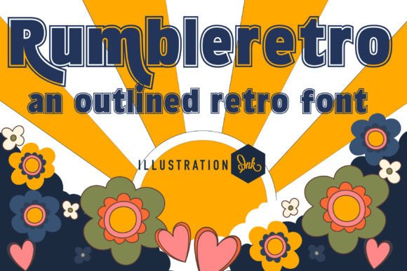 Rumbleretro: A Retro Sans Serif Display Font for Authentic Branding