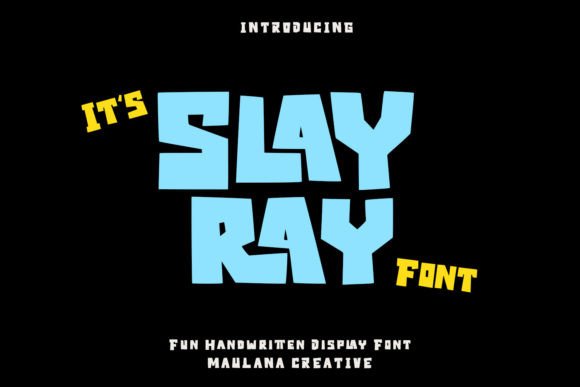 Slayray: A Joyful Display Font for Digital Branding