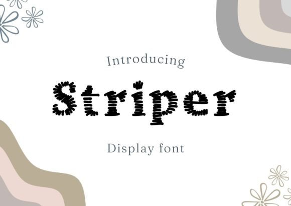 Striper: A Hand-Drawn Display Font That Stops Scrolling