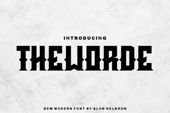 Theworde: A Display Font That Makes Your Campaign Stand Out