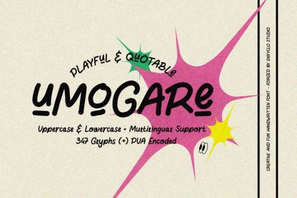 Umogare: A Display Font That Earns Its Space