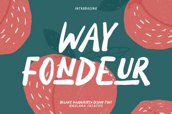 Wayfondeur: A Quirky Handwritten Display Font for Digital Charm