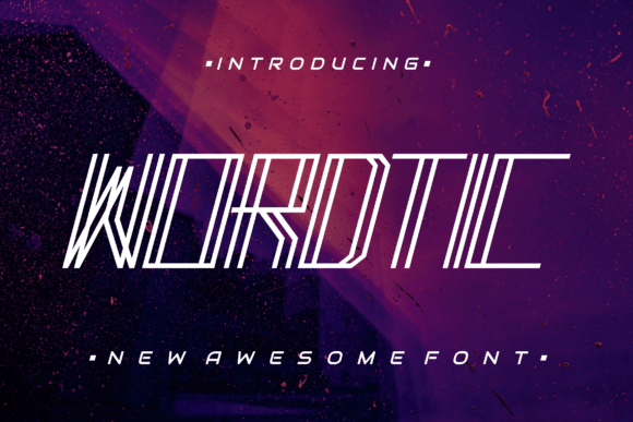 Wordtic: A Display Font for Editorial Elegance